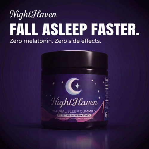 NightHaven Natural Sleep Gummies – Fast-Acting, Melatonin-Free Sleep Support