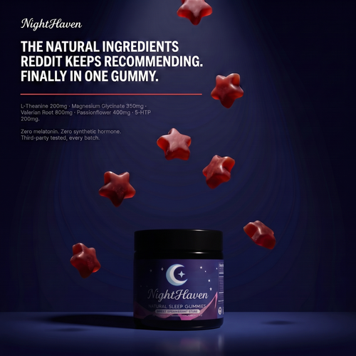 NightHaven Natural Sleep Gummies – Fast-Acting, Melatonin-Free Sleep Support