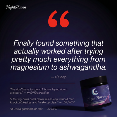 NightHaven Natural Sleep Gummies – Fast-Acting, Melatonin-Free Sleep Support